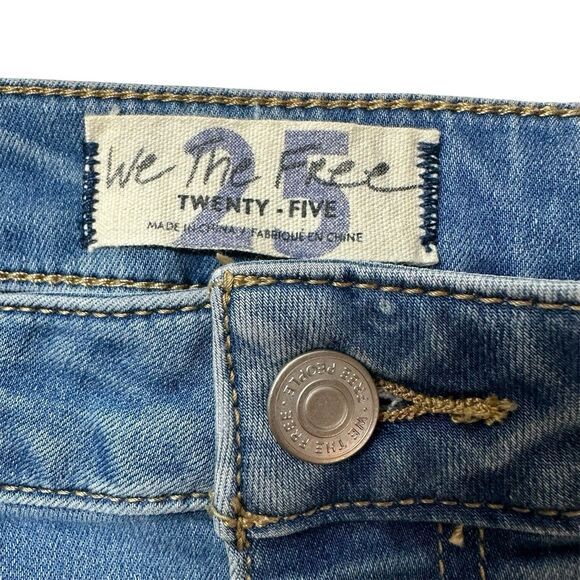 We The Free Jeans Size 25 Just Float On Flare Bell Bottoms Hippie Coachella Boho - Picture 4 of 11